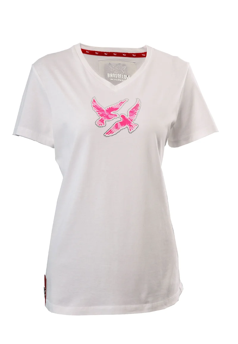 T-SHIRT "Happy Birds " FÜR DAMEN