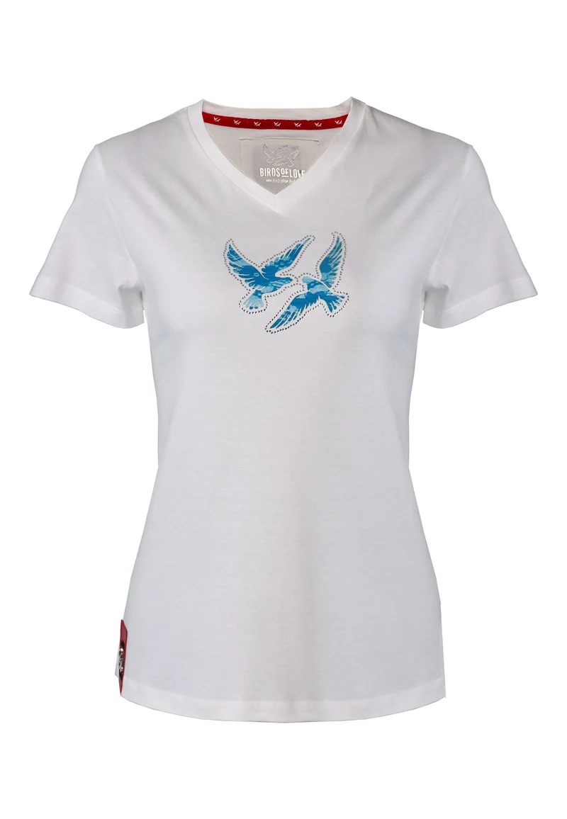 T-SHIRT "Happy Birds " FÜR DAMEN