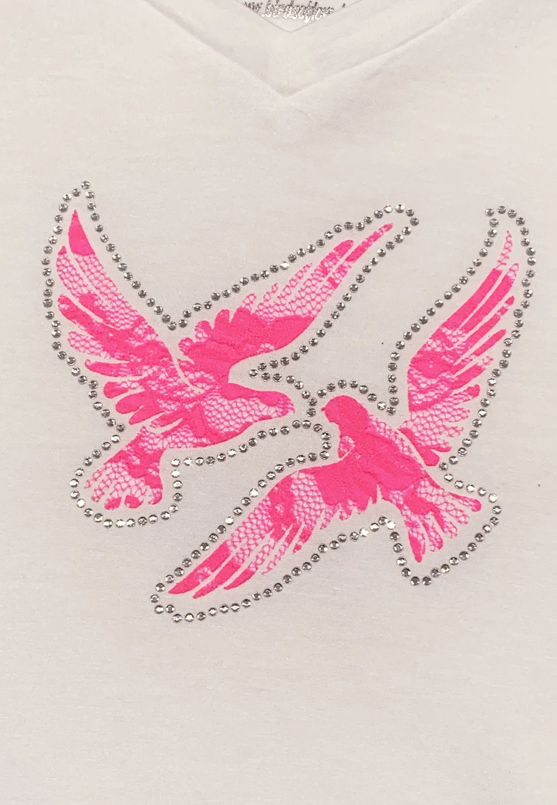 T-SHIRT "Happy Birds " FÜR DAMEN