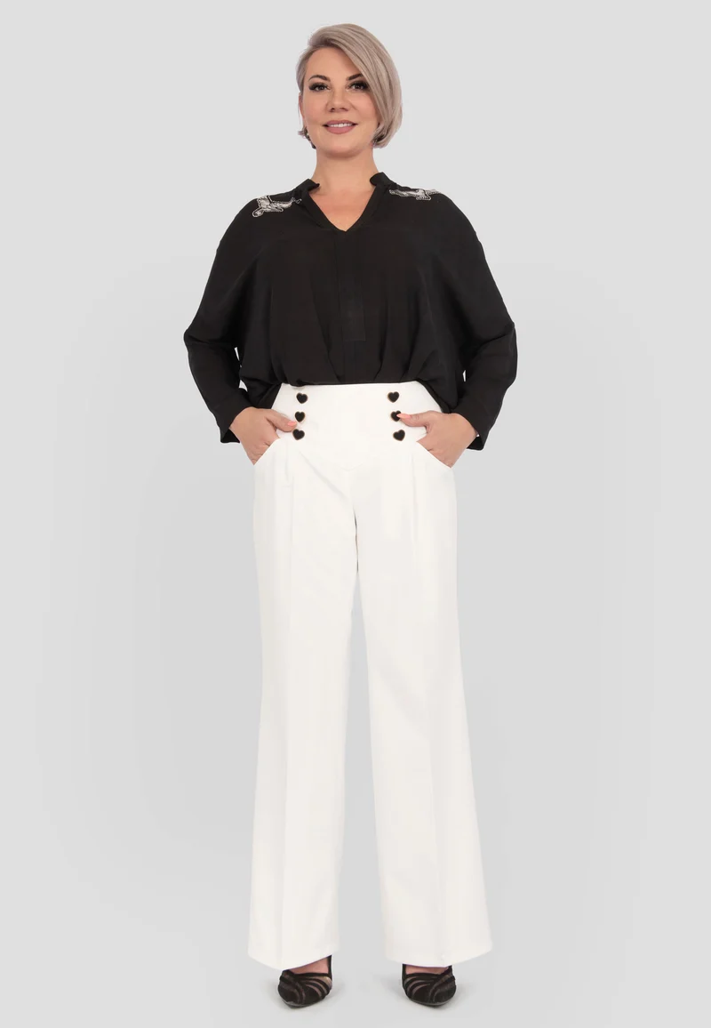 Klassische Hose "White Bird“