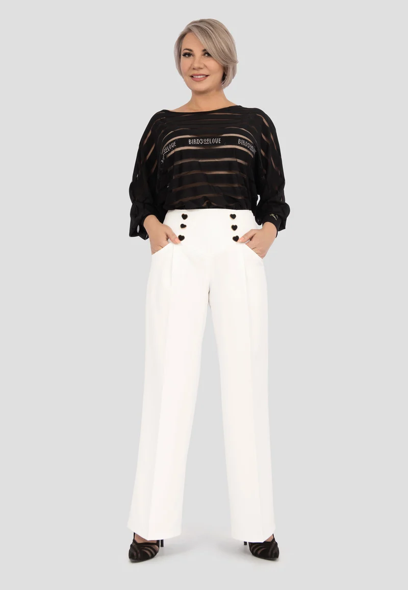 Klassische Hose "White Bird“