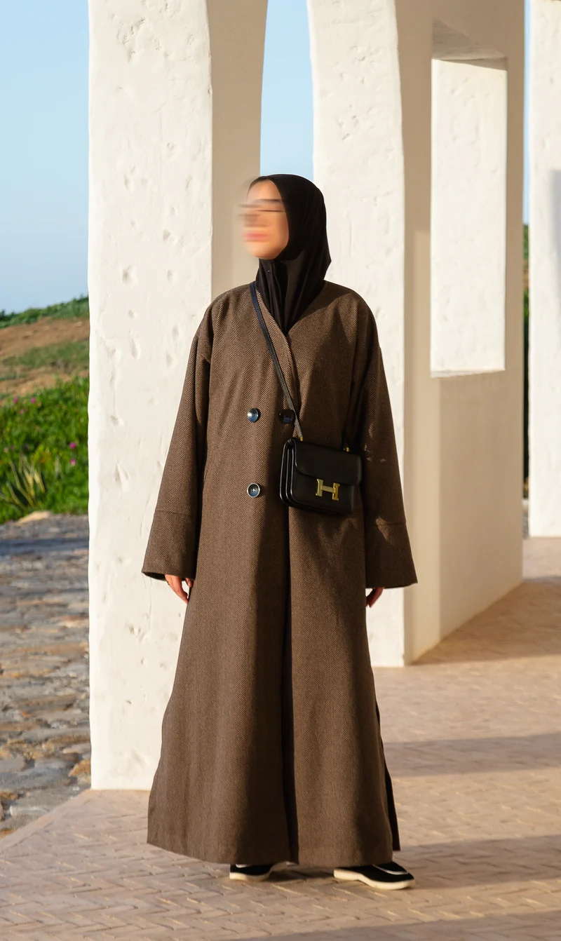 IYSI Mantel HEBA II Autmun Taupe - Modest Couture