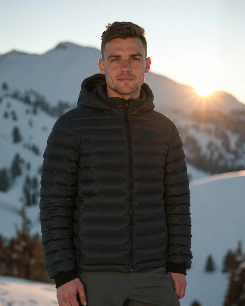 Herrenjacke aus 100% recyceltem Polyester