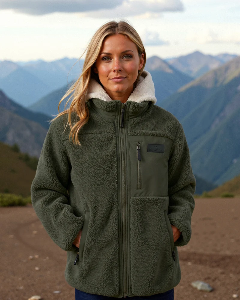 Unisex Sherpa-Jacke