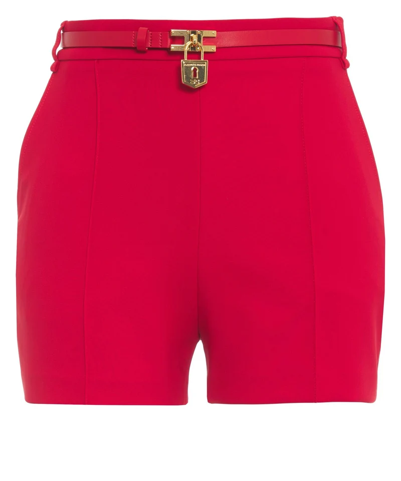 Shorts con cintura in vita