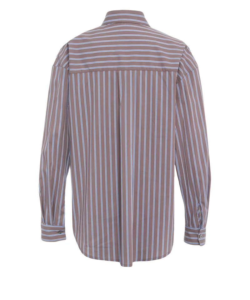 Camicia con motivo a righe