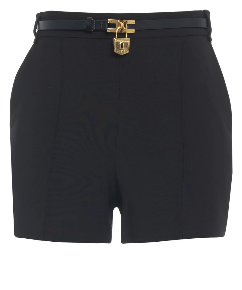Shorts con cintura in vita