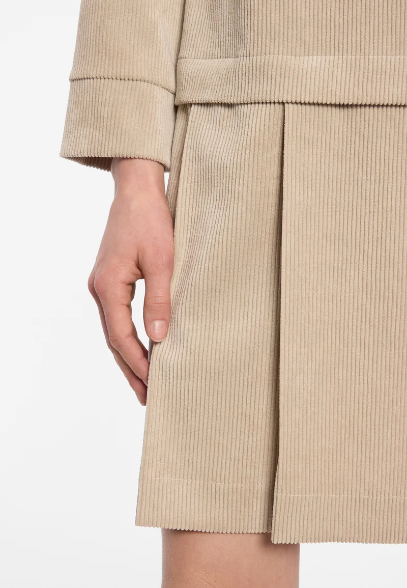Cord-Kleid mit Faltenrock Enlive