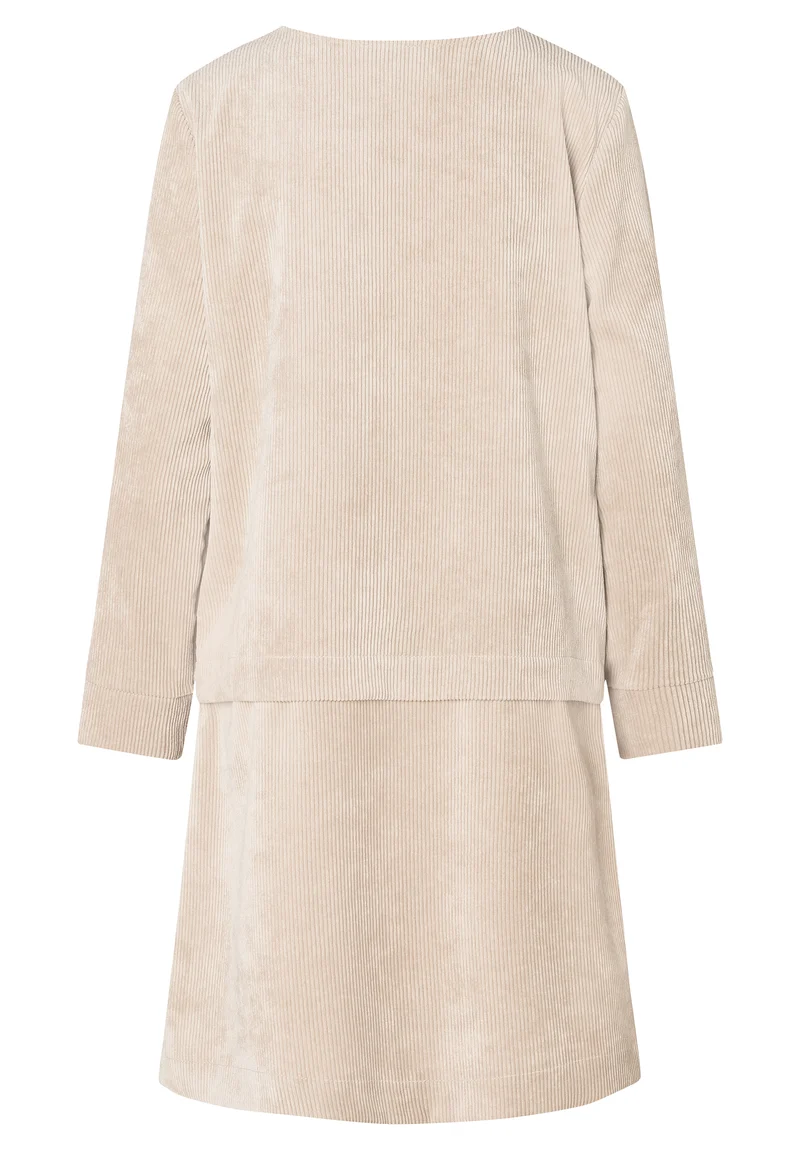 Cord-Kleid mit Faltenrock Enlive