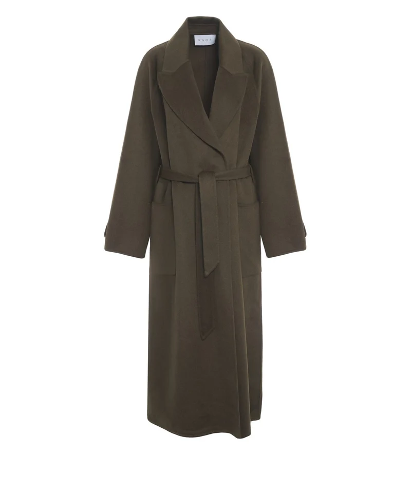 Cappotto con tasche applicate