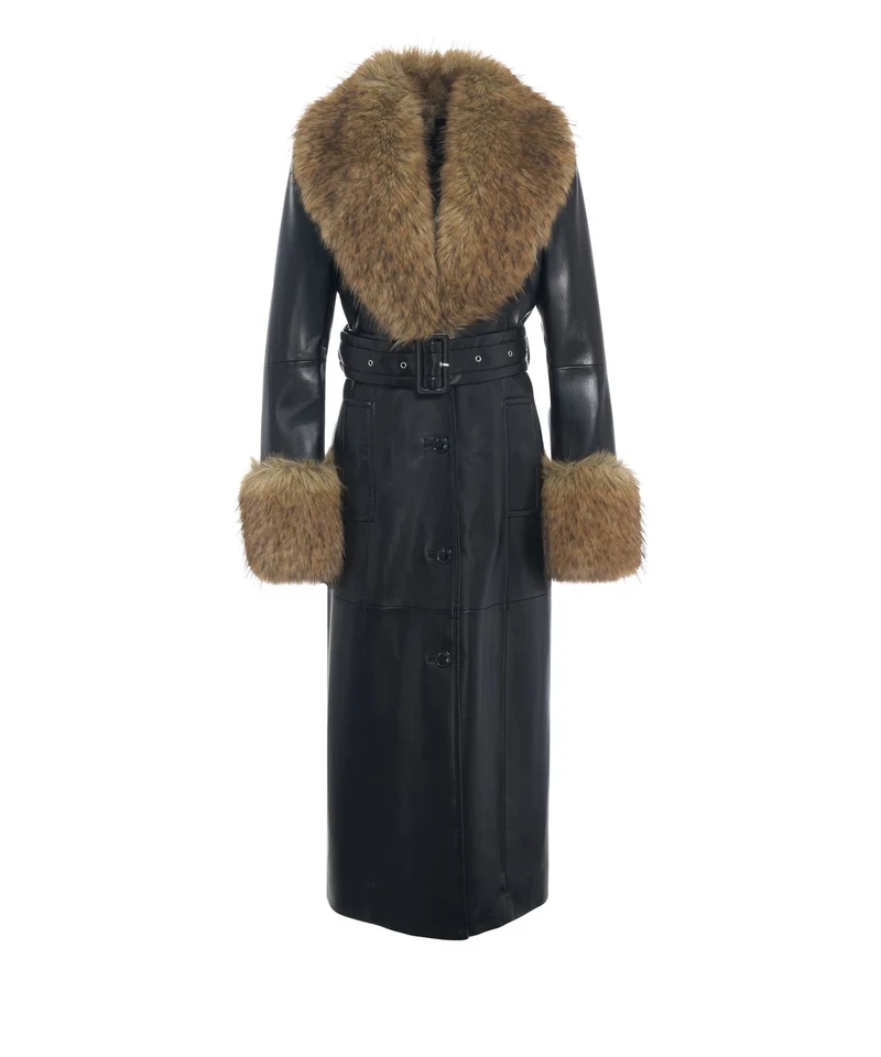 Cappotto in ecopelle 'Estella'