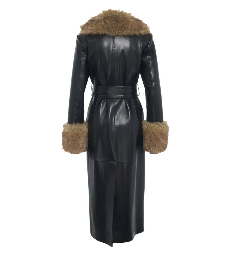 Cappotto in ecopelle 'Estella'