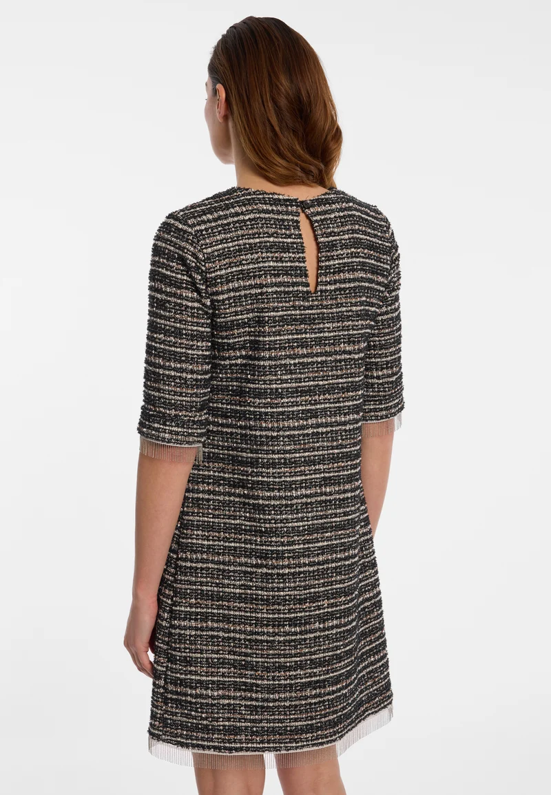 Bouclé Kurzarmkleid Enalora