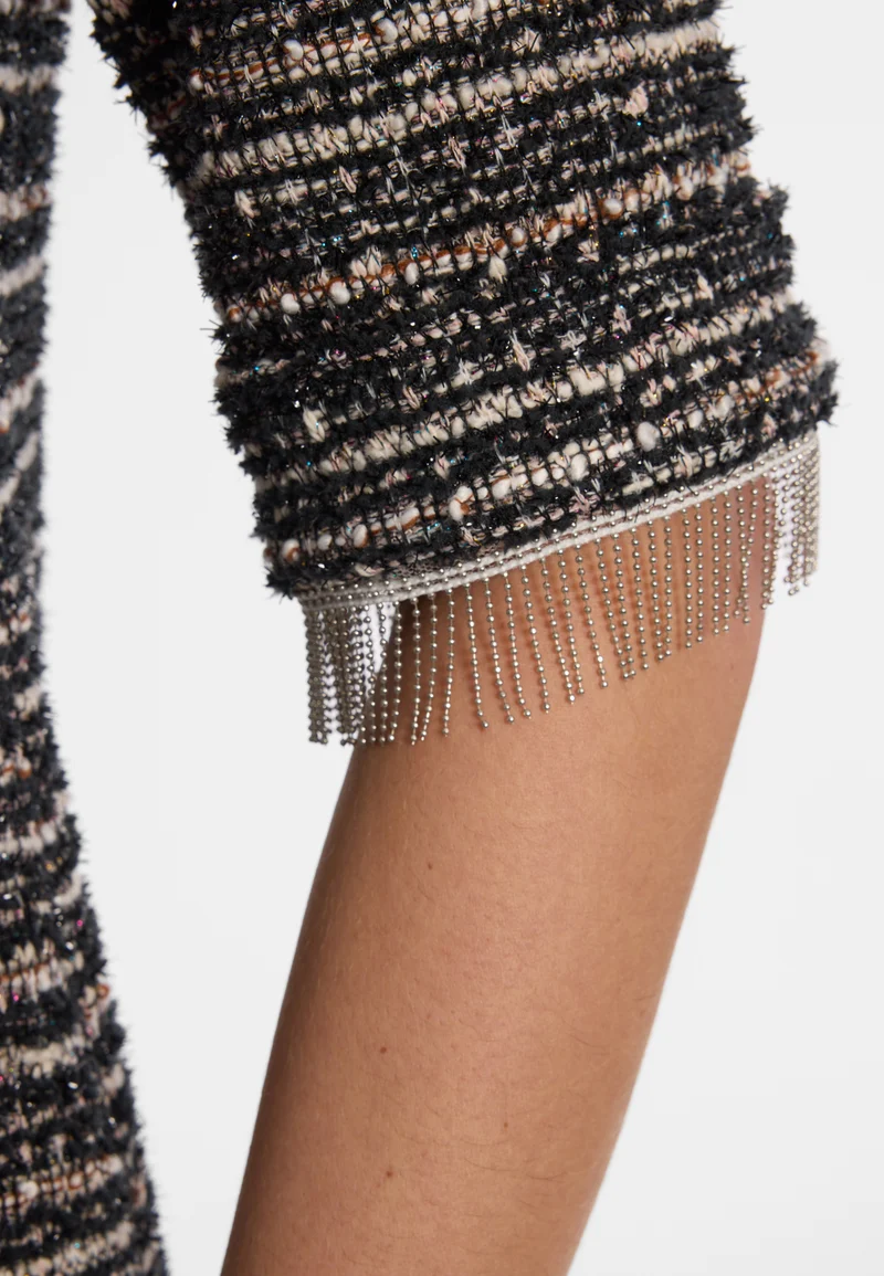 Bouclé Kurzarmkleid Enalora