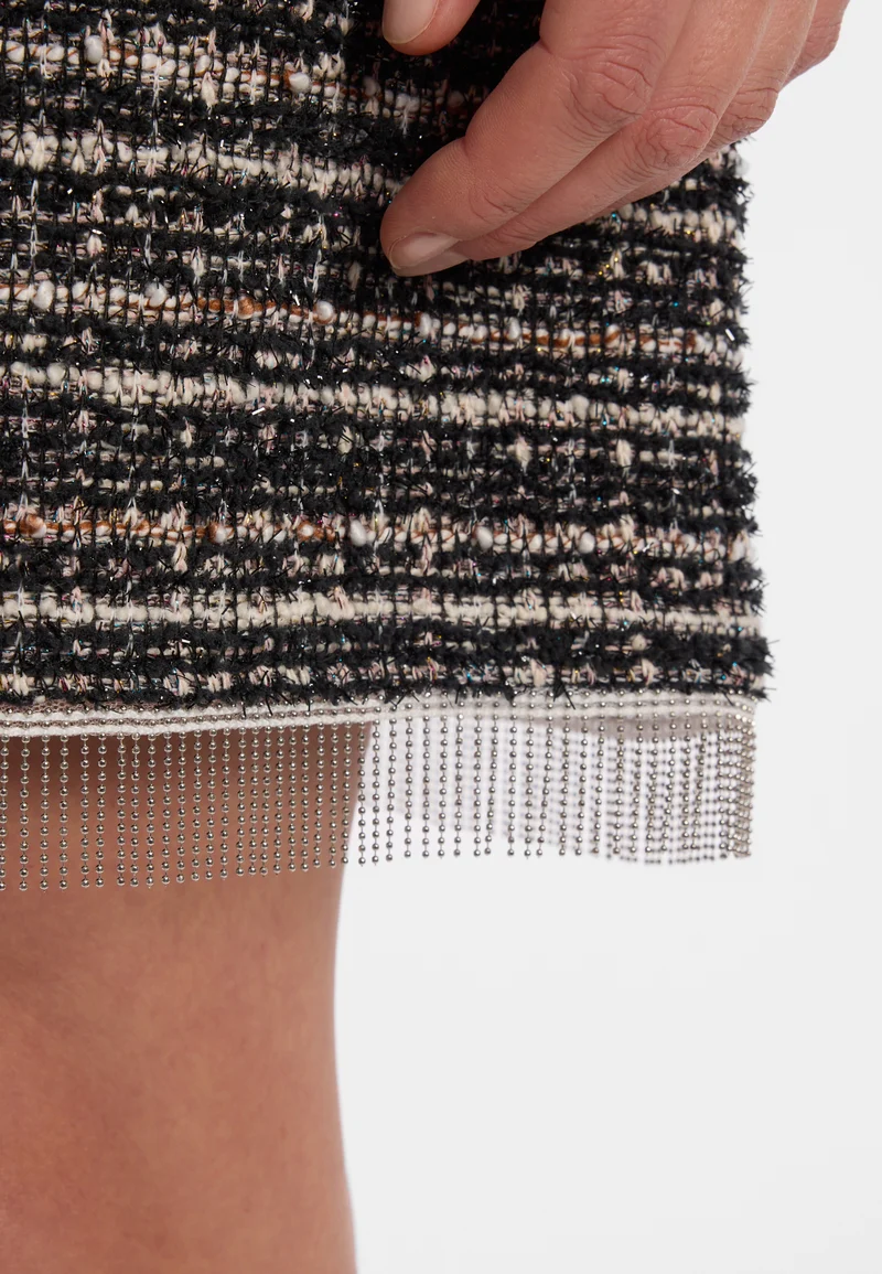 Bouclé Kurzarmkleid Enalora