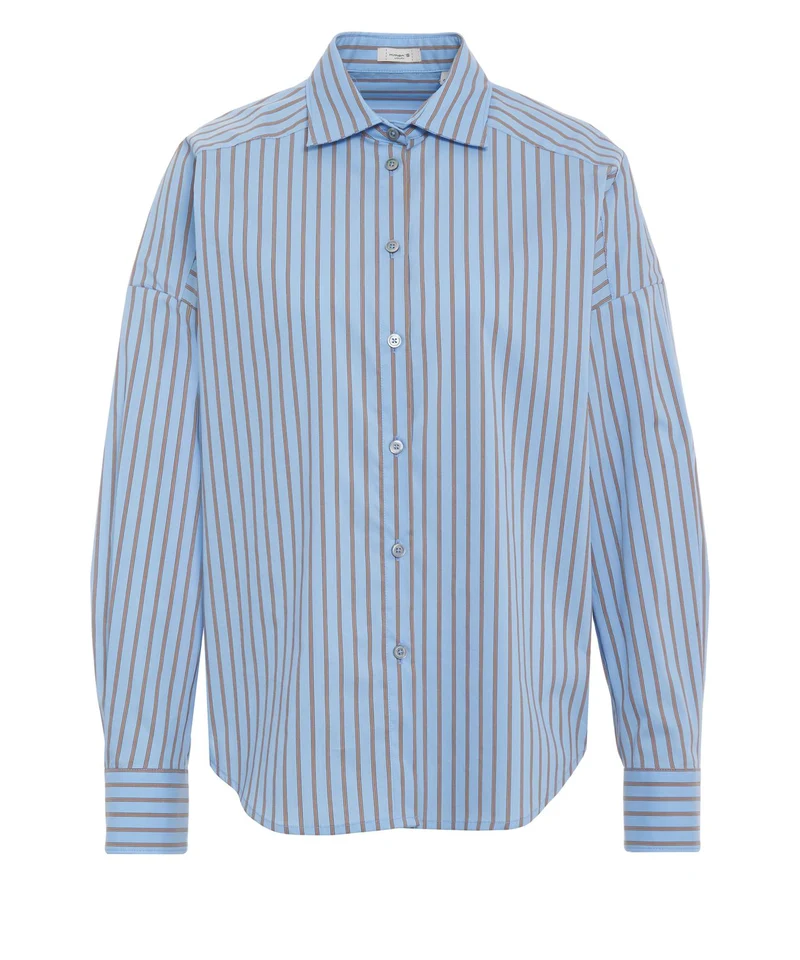 Camicia con fantasia a righe