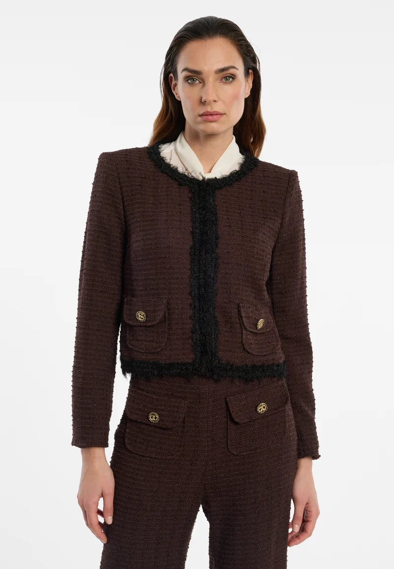 Bouclé-Kurzjacke Enanoris