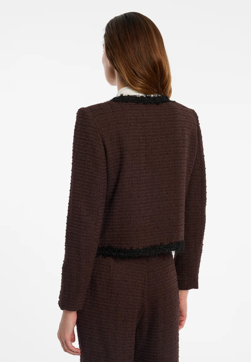 Bouclé-Kurzjacke Enanoris