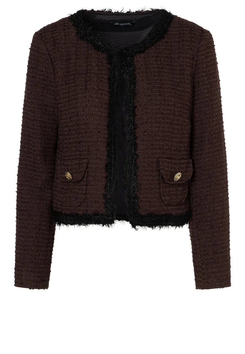 Bouclé-Kurzjacke Enanoris