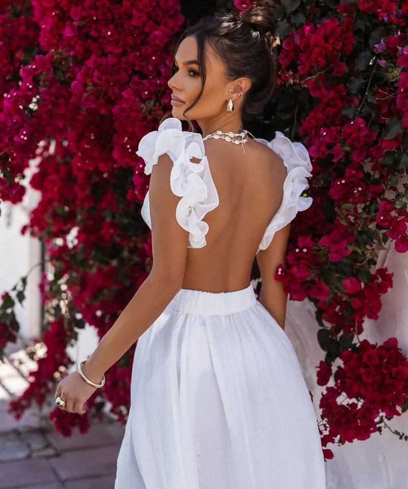 Maxi Kleid Zalya Weiß