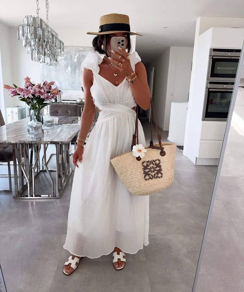 Maxi Kleid Zalya Weiß