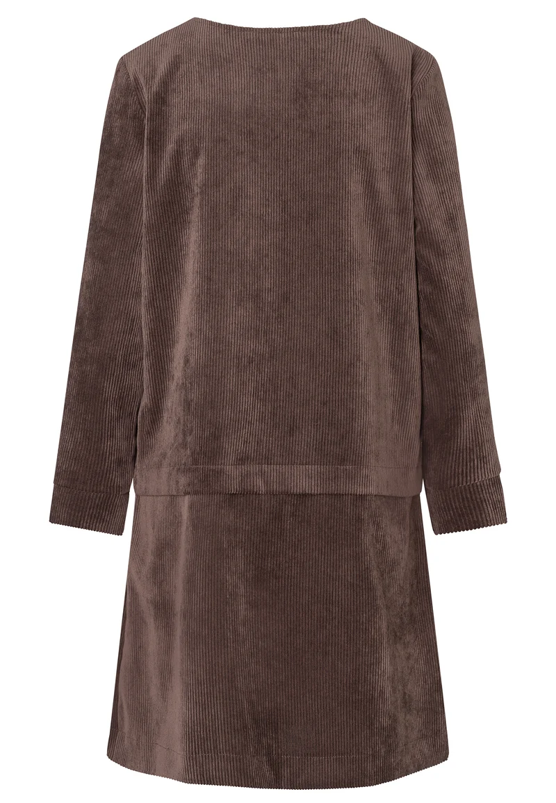 Cord-Kleid mit Faltenrock Enlivea