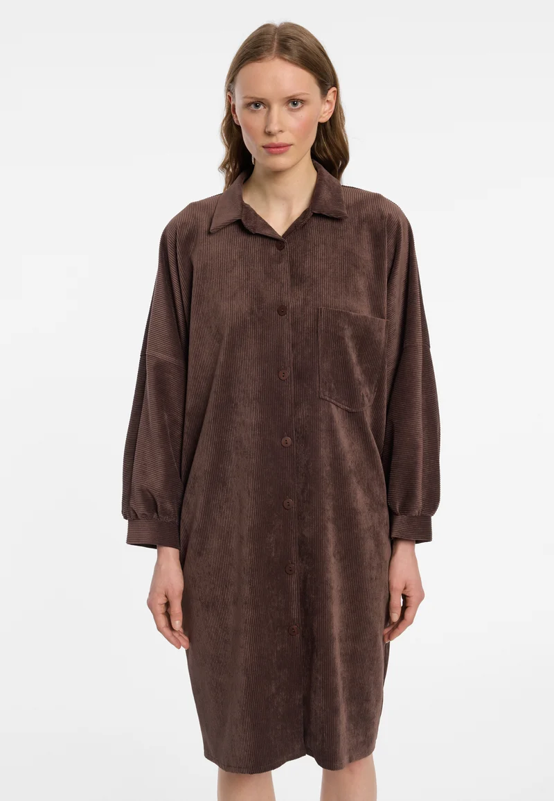 Cord-Hemdblusenkleid Enlivao