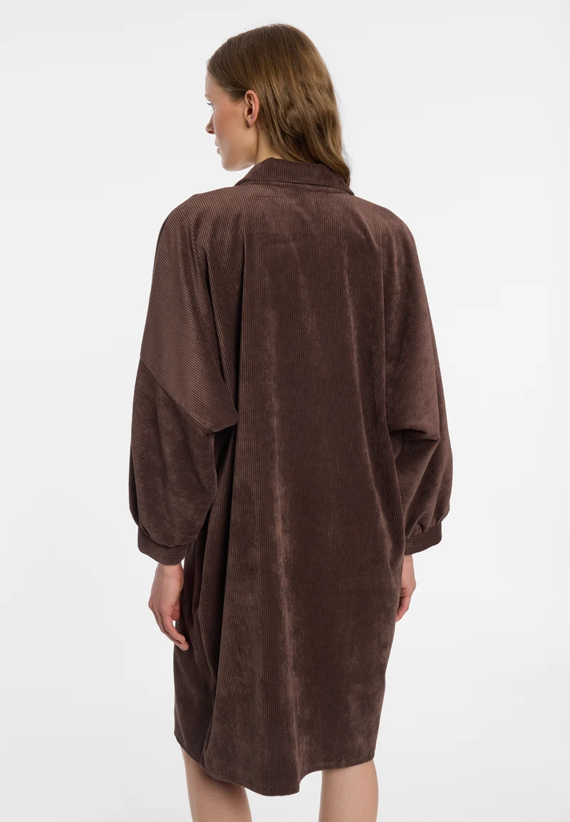 Cord-Hemdblusenkleid Enlivao