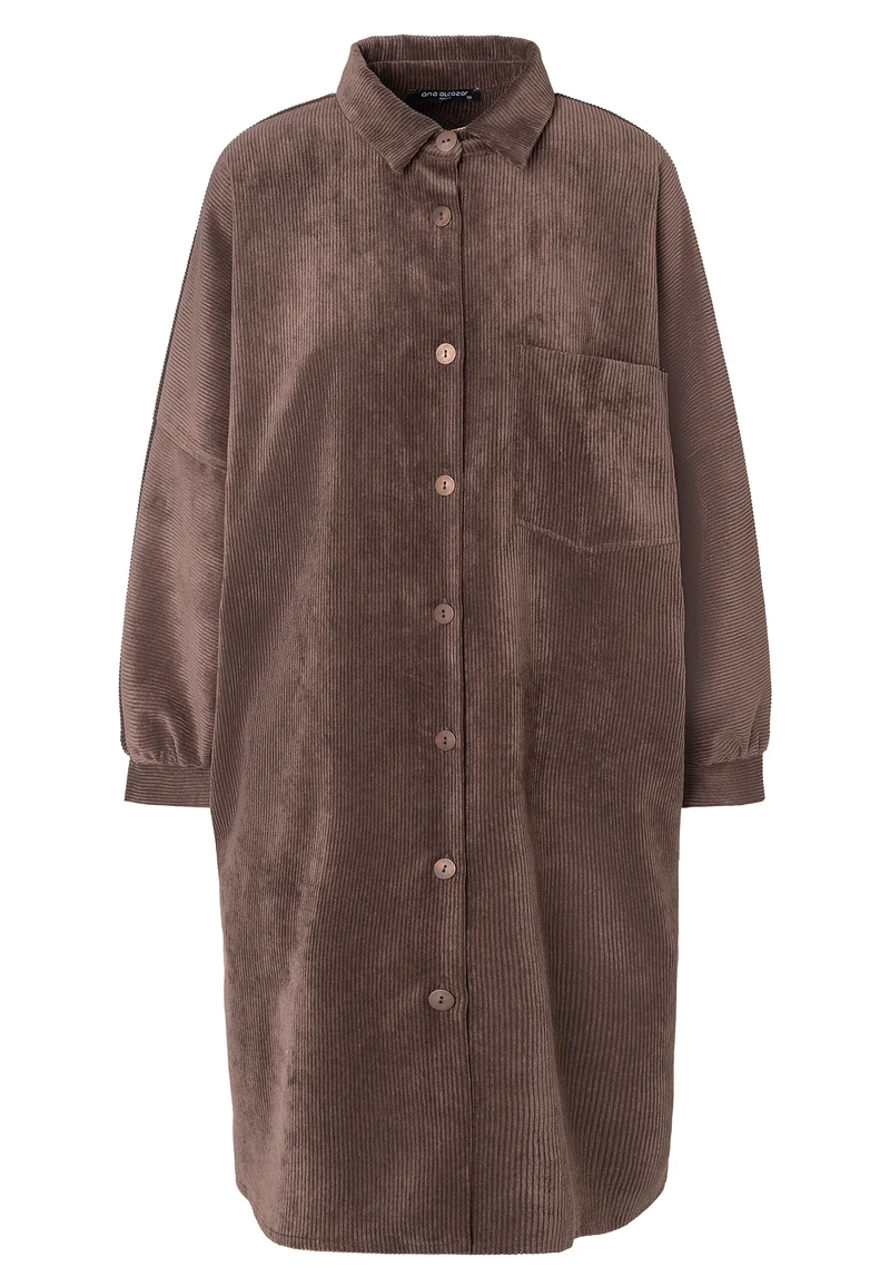 Cord-Hemdblusenkleid Enlivao
