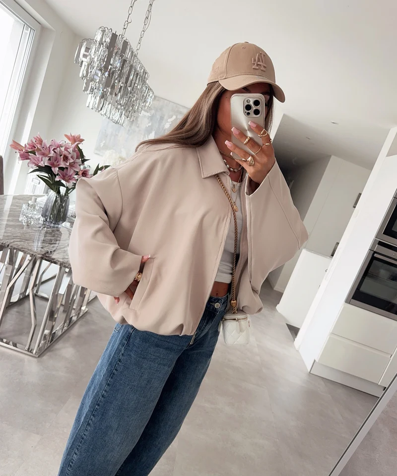 Blousonjacke Velia Beige