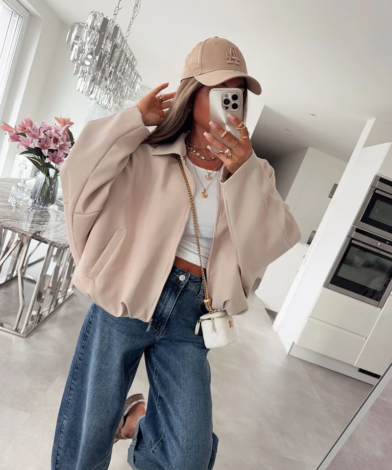 Blousonjacke Velia Beige
