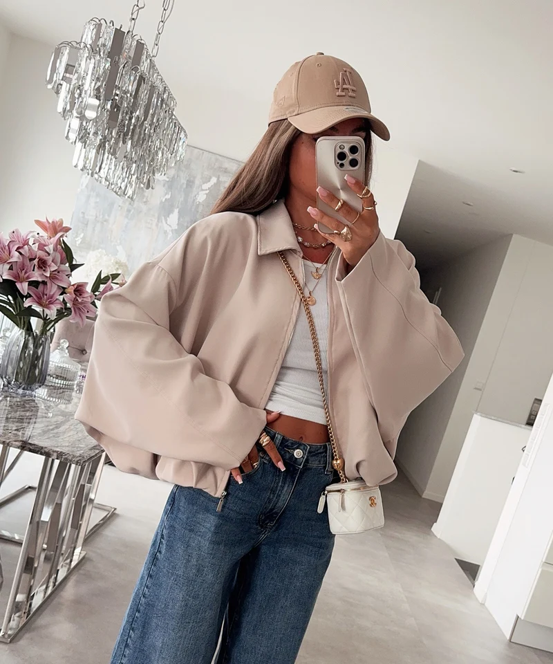 Blousonjacke Velia Beige
