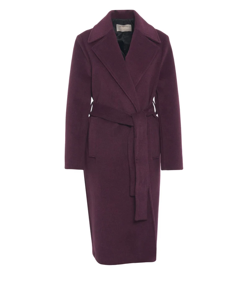 Cappotto con tasche a filetto