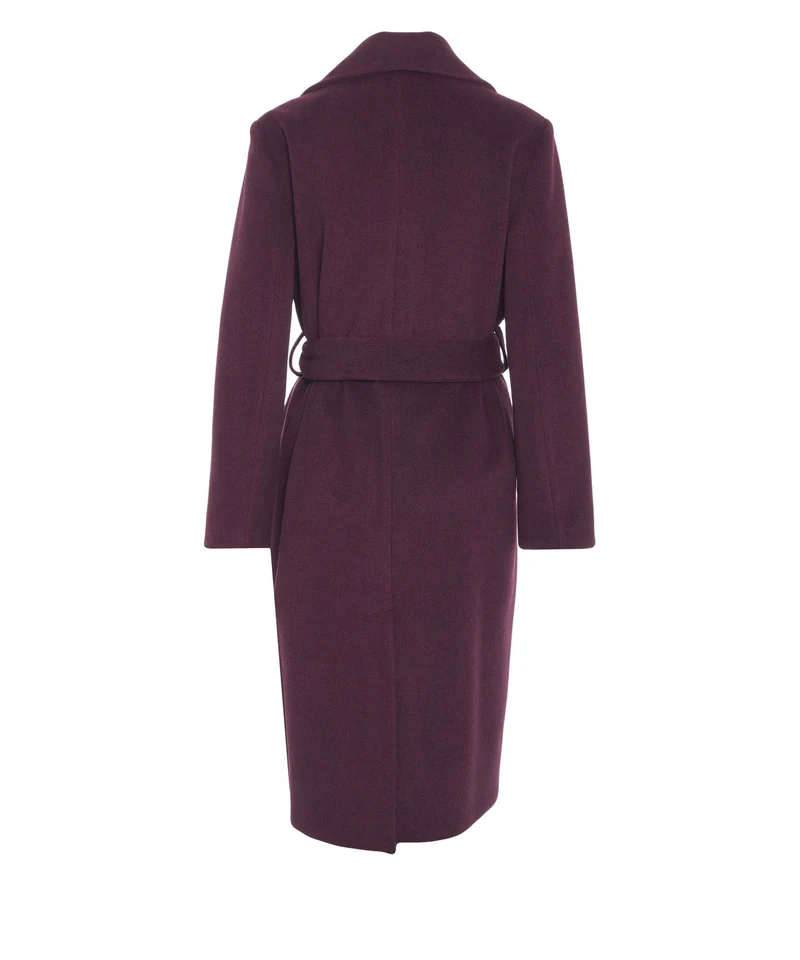 Cappotto con tasche a filetto