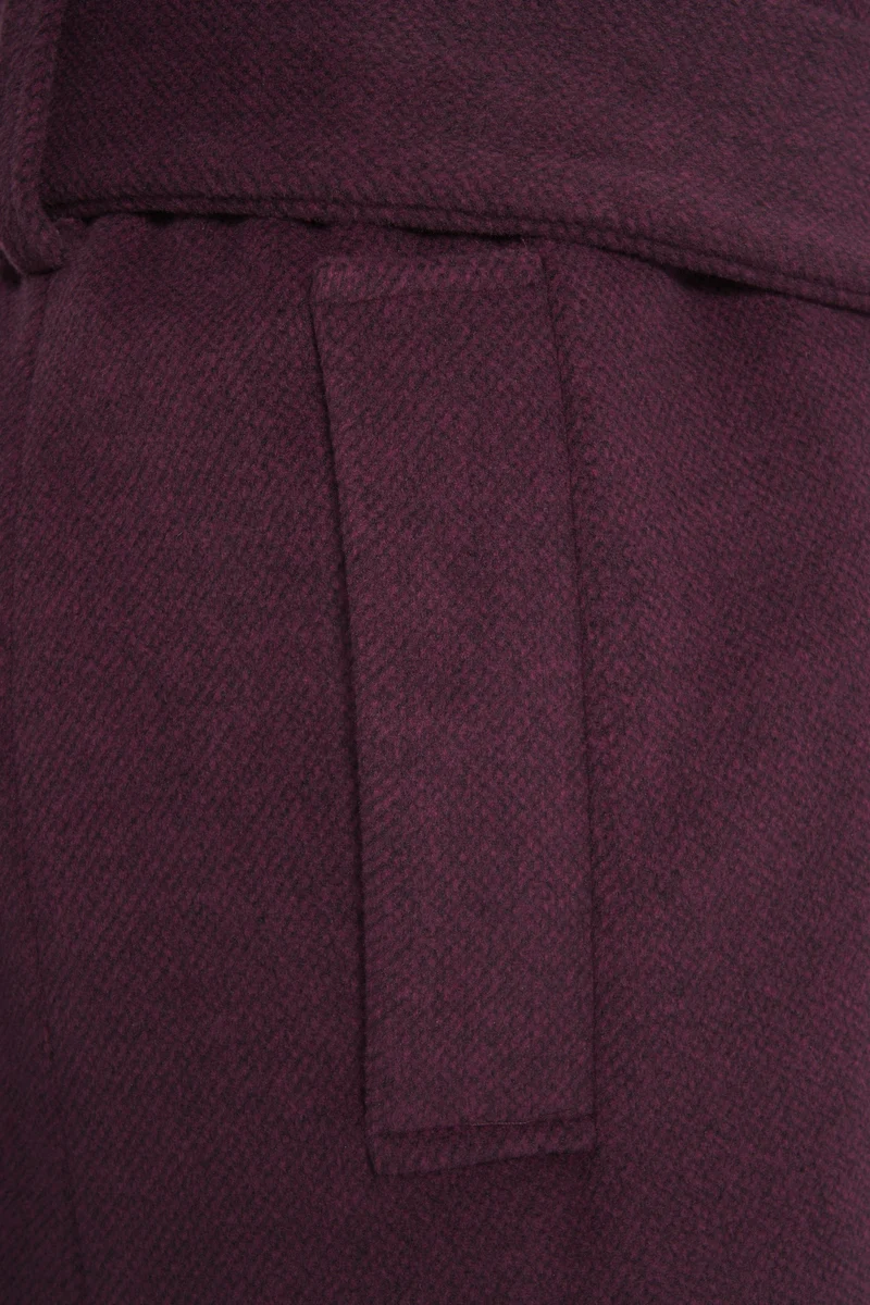 Cappotto con tasche a filetto