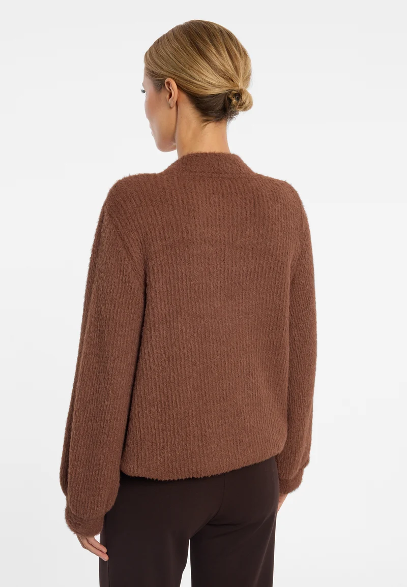 Plüsch-V-Pullover Enayas