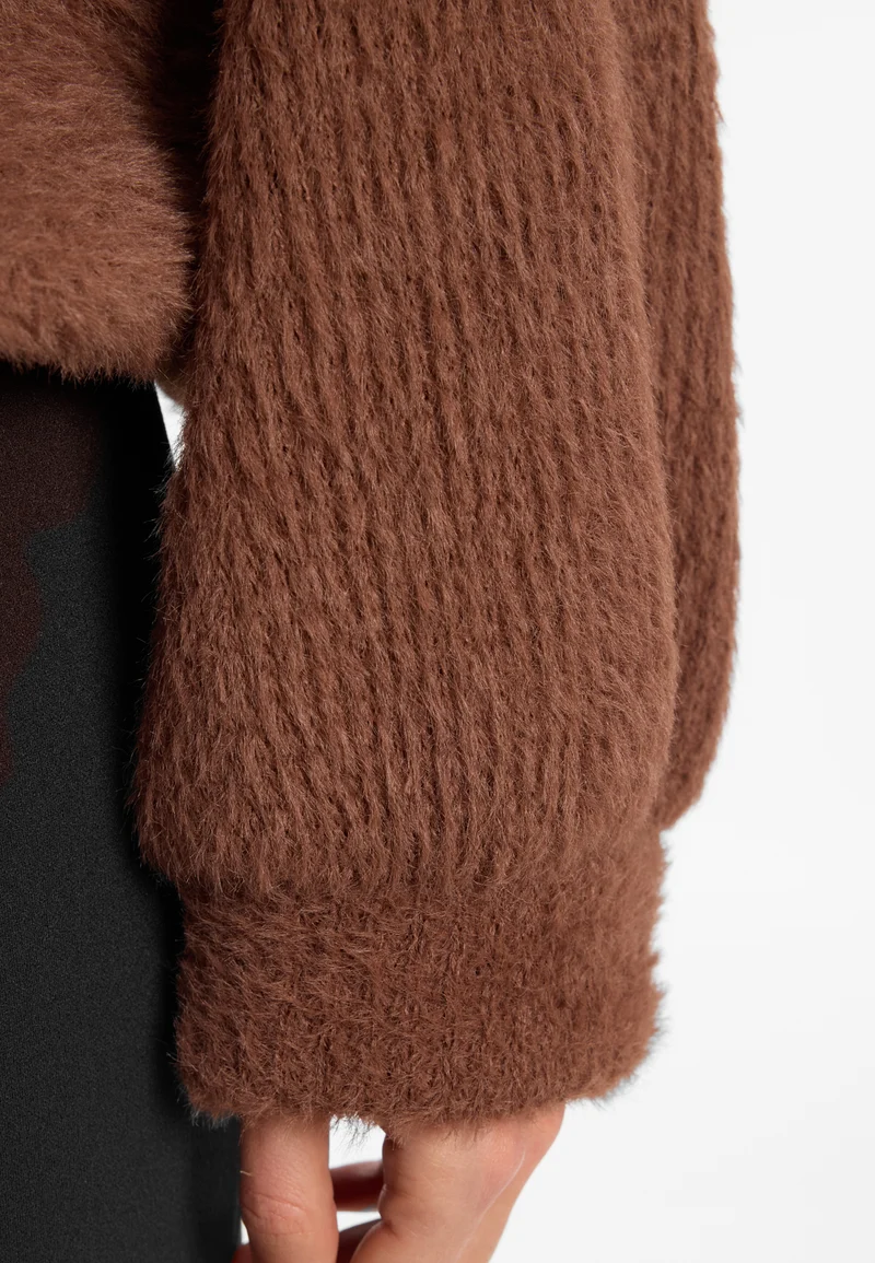 Plüsch-V-Pullover Enayas