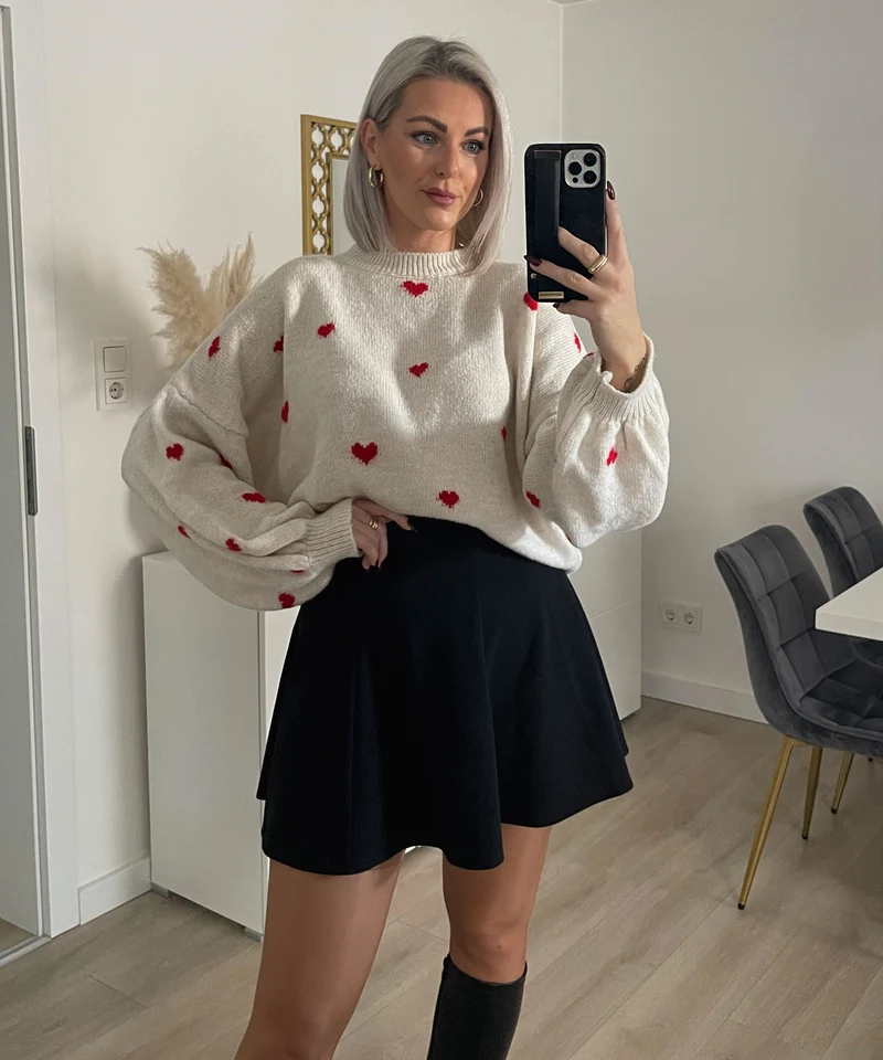 Oversize Pullover Joslin Rot