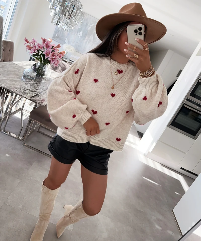Oversize Pullover Joslin Rot