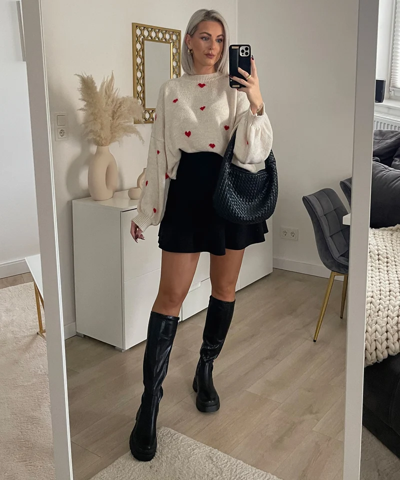 Oversize Pullover Joslin Rot