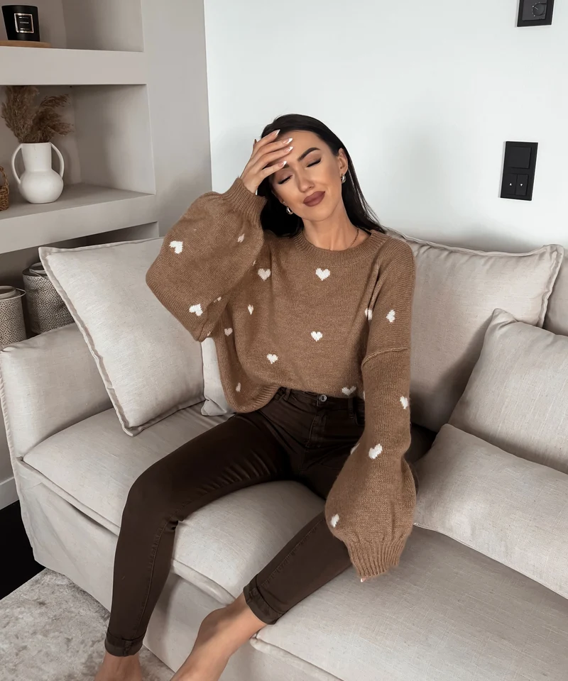 Oversize Pullover Joslin Camel