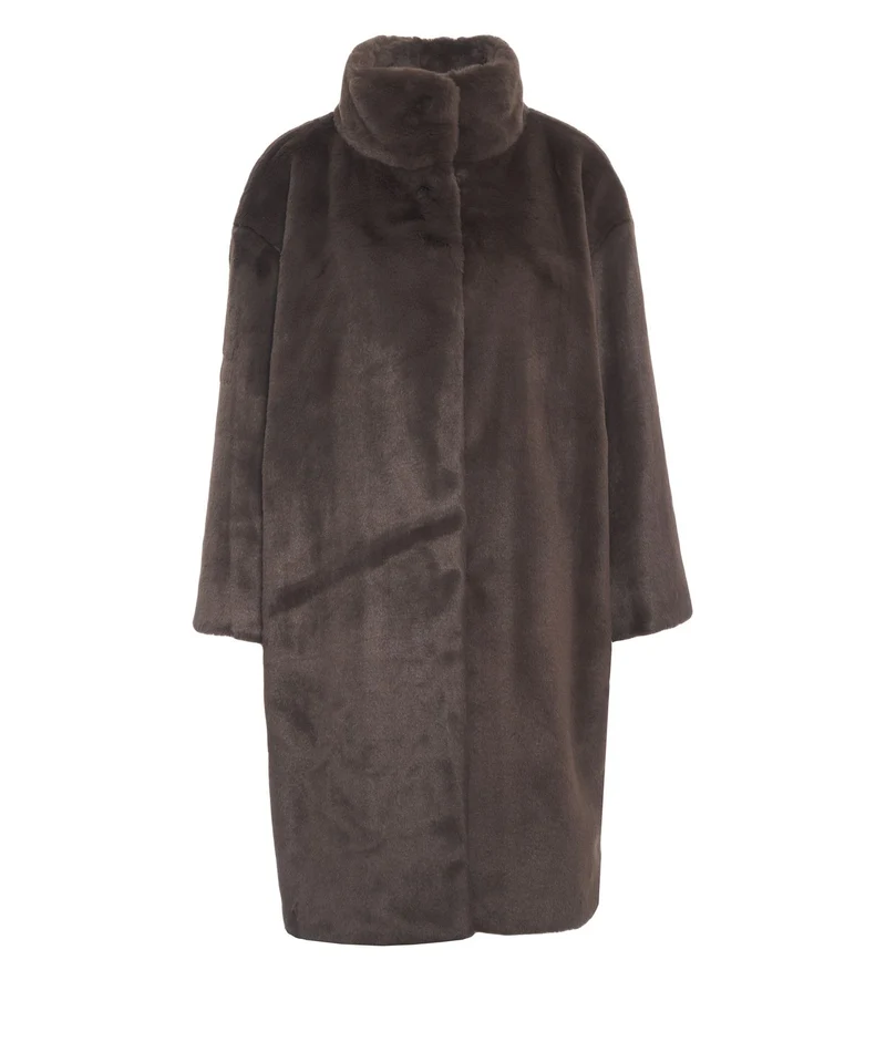 Cappotto in ecopelliccia