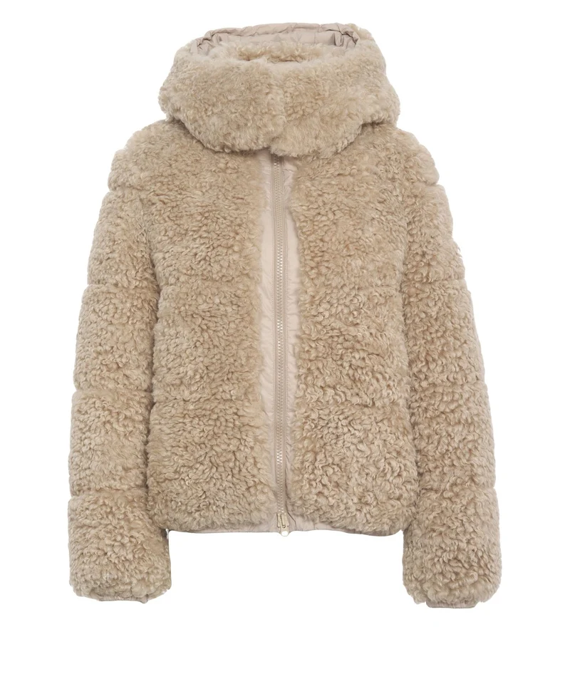 Giacca puffer in ecopelliccia 'Lenora'