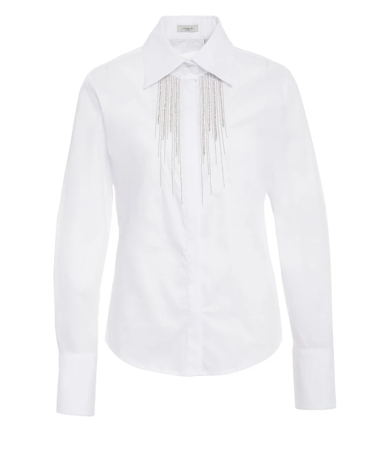 Camicia con applicazione glitter