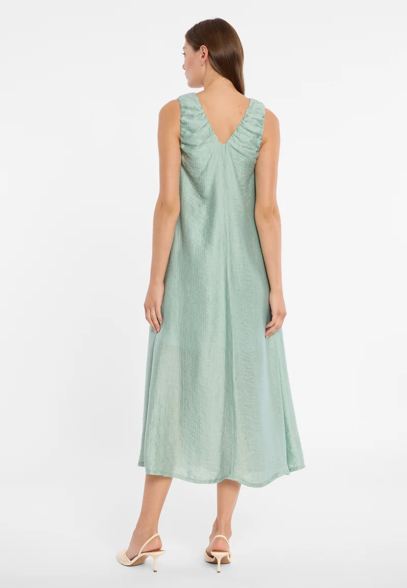 V-Ausschnitt-Maxikleid Doreth