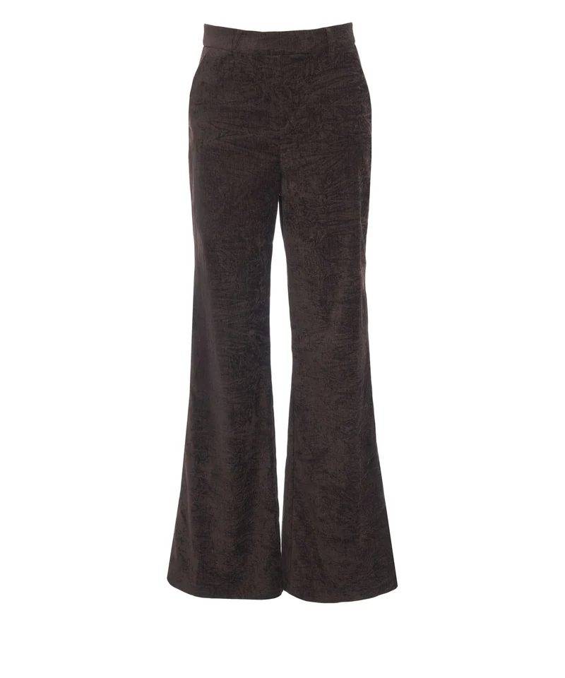 Pantaloni in velluto a gamba larga
