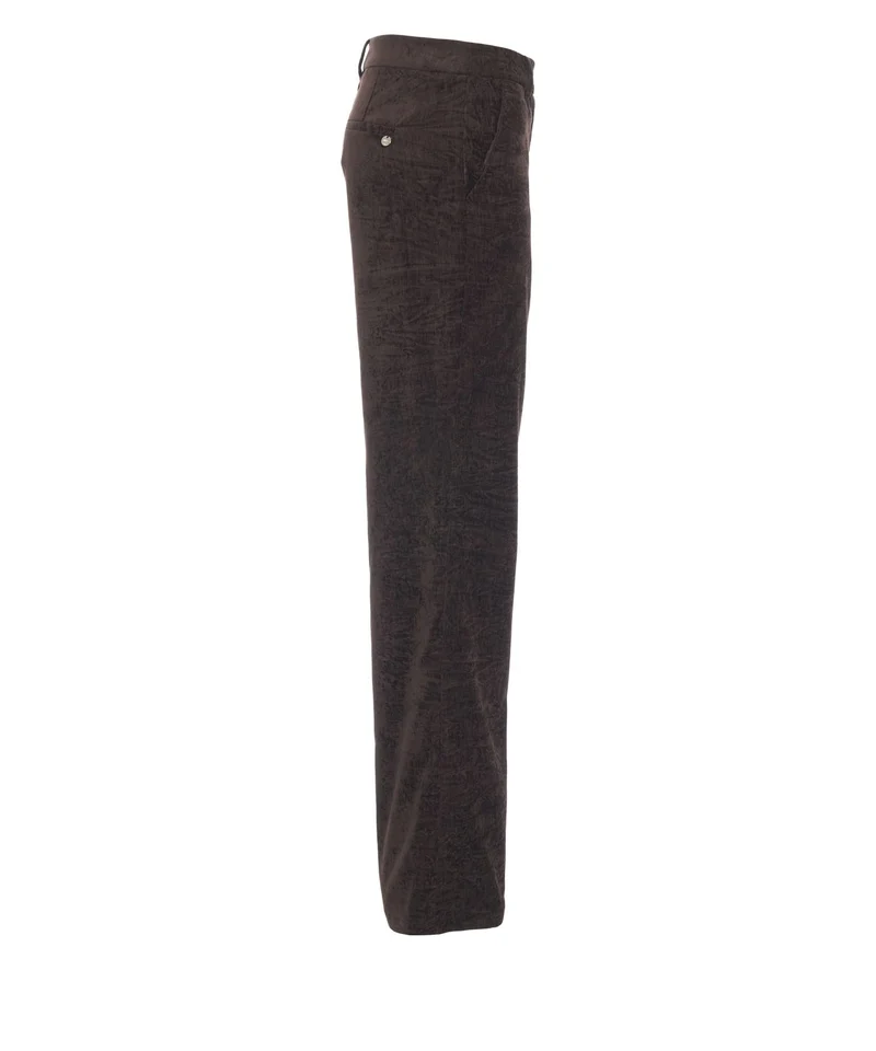 Pantaloni in velluto a gamba larga