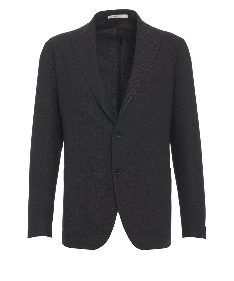 Blazer con applicazione logo