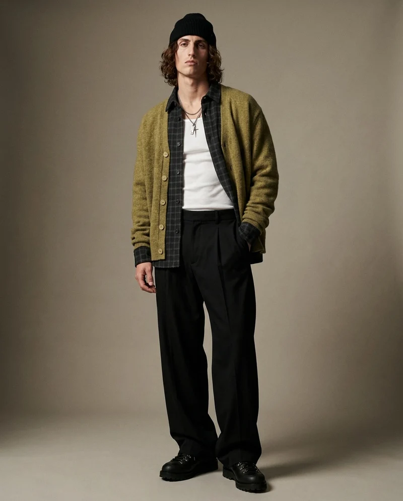 Cardigan con scollo a V