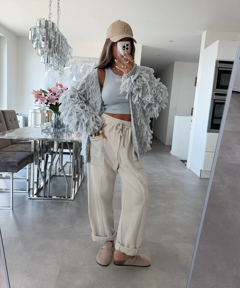 Cardigan Deria Hellgrau